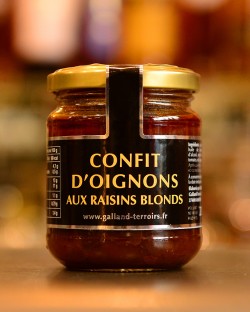 Confit d'oignons aux raisins